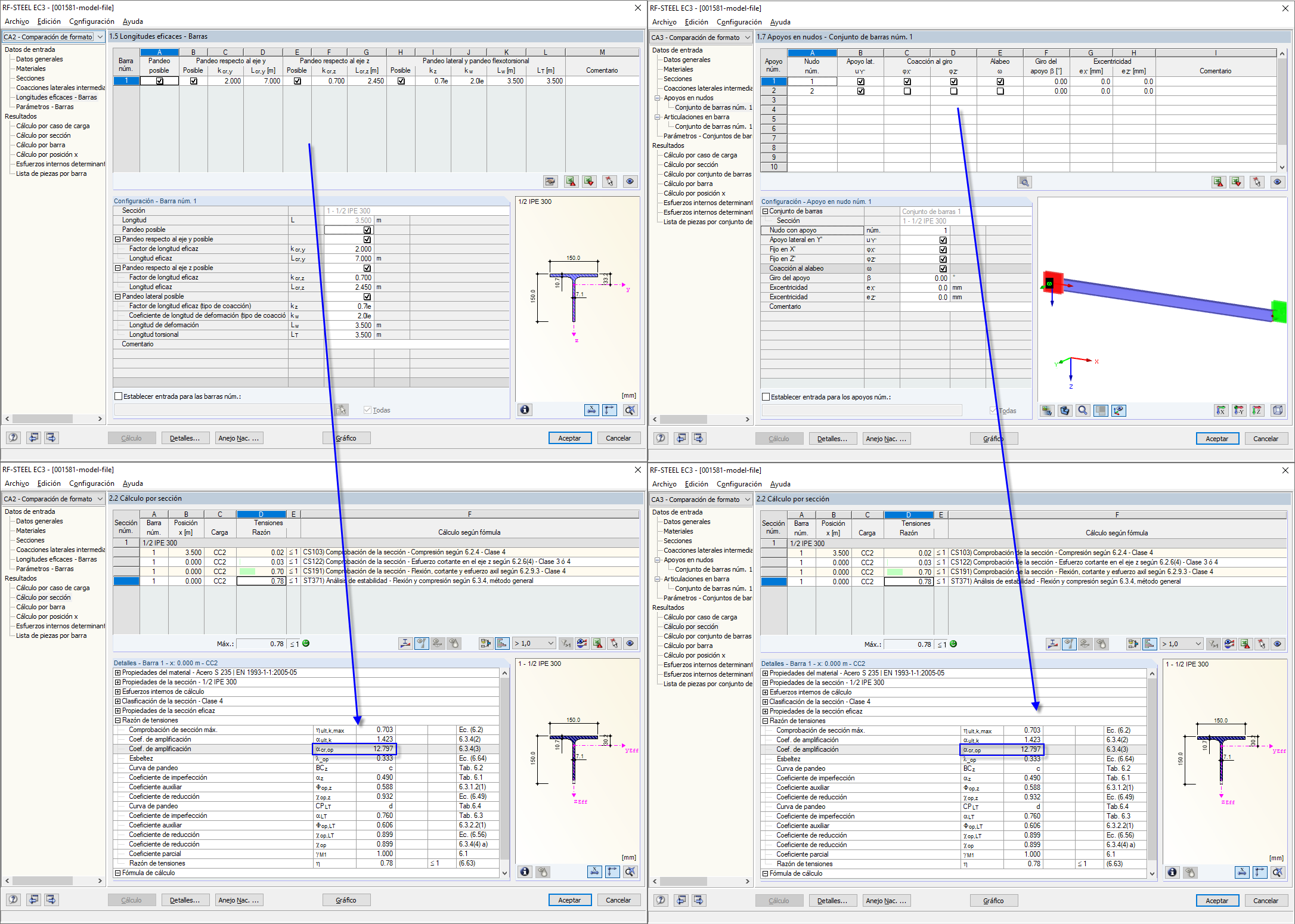 Comparación de las opciones de entrada
