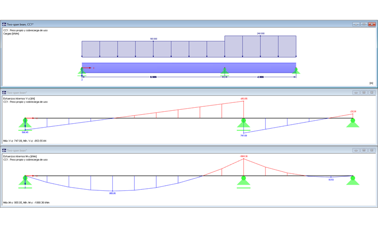 Estructura, cargas, esfuerzos internos