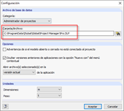 Opciones y configuración del programa