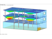 Estructura 3D con losas de forjado