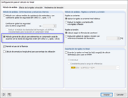 Configuración para análisis no lineal