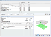 Detalles de los resultados del cálculo del asiento