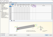 Introducción de la ménsula de la brida superior como muelle en el extremo de la barra con excentricidad