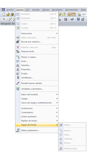 Edición de la capa de fondo