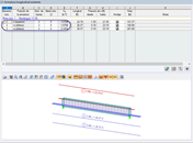 Diagrama RFEM de la armadura de tracción y compresión