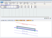 Diagrama RFEM de la armadura de tracción y compresión