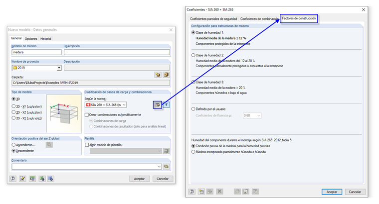 Auswahl des Kriechbeiwertes