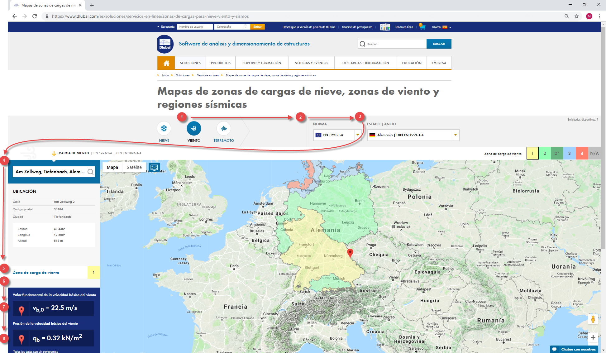 Servicio en línea de Dlubal