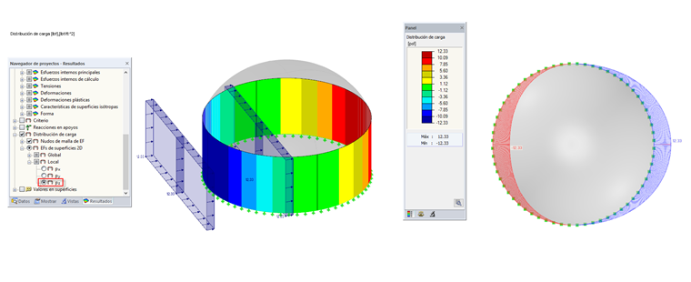 Load distribution along the perimeter walls