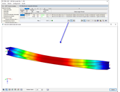 Gráfico vista parcial de la deformada del modo