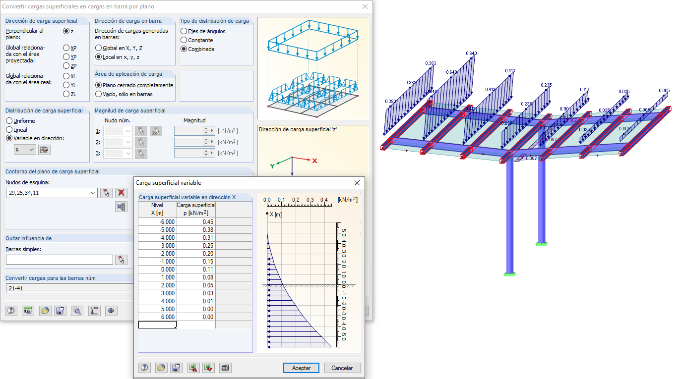Carga del viento y presión del viento