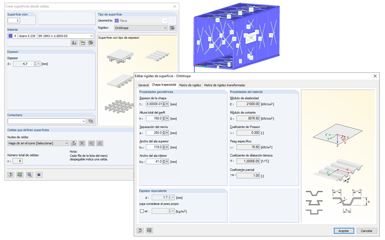 Crear superficies desde celdas