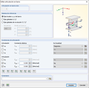 Festlegung der Gelenkbedingungen