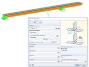 Kopplung Stab-Fläche mit Linienfreigabe