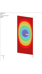 Resultados de la deformación en el panel 1