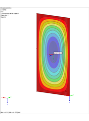 Resultados de la deformación en el panel 2