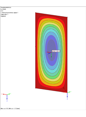 Resultados de la deformación en el panel 2
