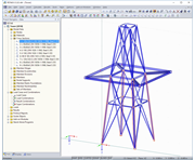 Modelo de poste en RSTAB