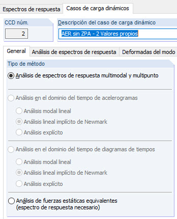 Aktivierung der ZPA-Methode in DYNAM Pro - Erzwungene Schwingungen