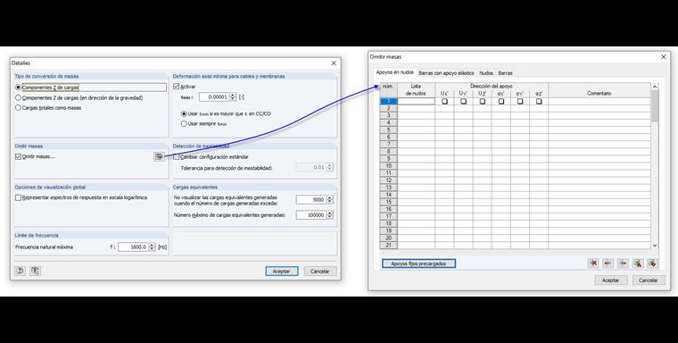 Configuración de detalles en DYNAM Pro