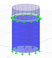 Modelo de la estructura de armadura de acero