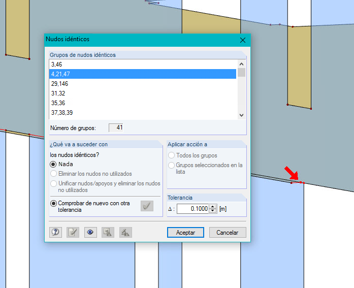 Identificación y limpieza de nudos casi idénticos