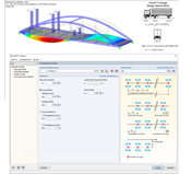 Casos de cargas móviles generados desde RF-MOVE Surfaces en el modelo RFEM