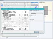 Ventana "1.3 Secciones" con configuración para la fluencia y la retracción