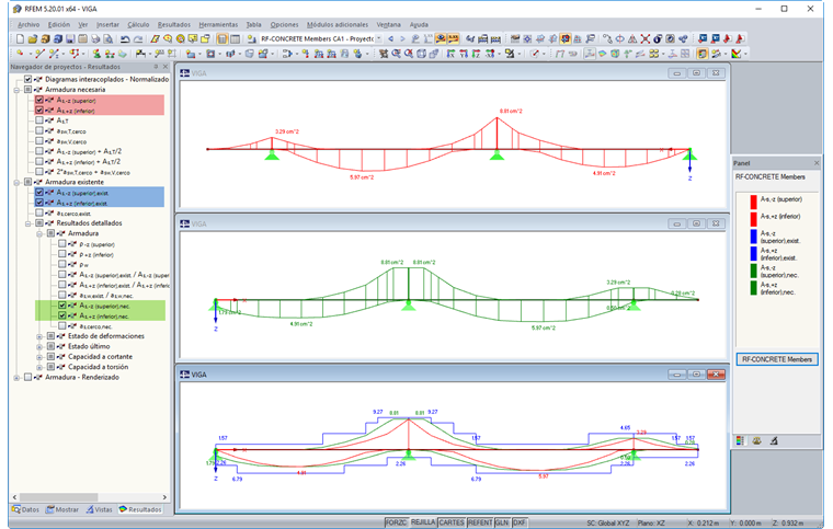 Línea de recubrimiento de la armadura / decalaje de la armadura longitudinal