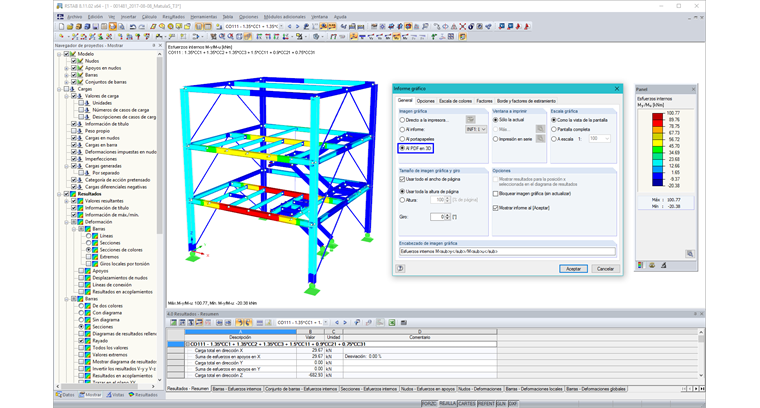 Informe gráfico al PDF en 3D