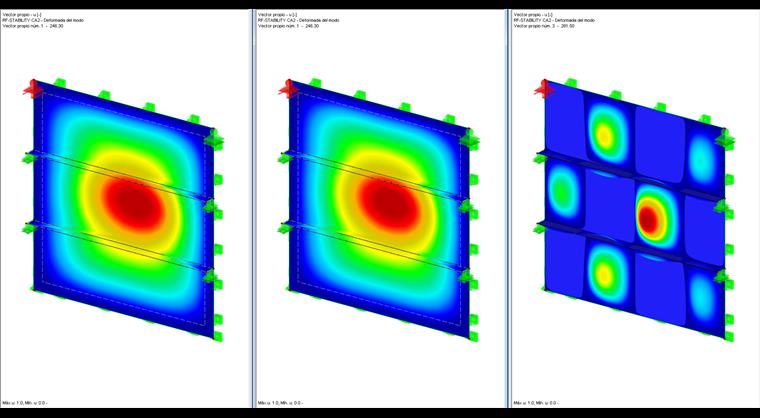 Ergebnisse der Eigenformen