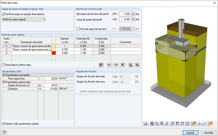 Bodenprofil im Endzustand