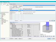 Ventana 3.1 Cálculo - Resumen incluyendo los detalles de cálculo del pilar en el cáliz