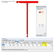 SHAPE-THIN Tabla '8.1 Plasticidad' y tensiones equivalentes plásticas para el miembro n. ° 2 (Clase 4)