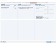 Parámetros de cálculo