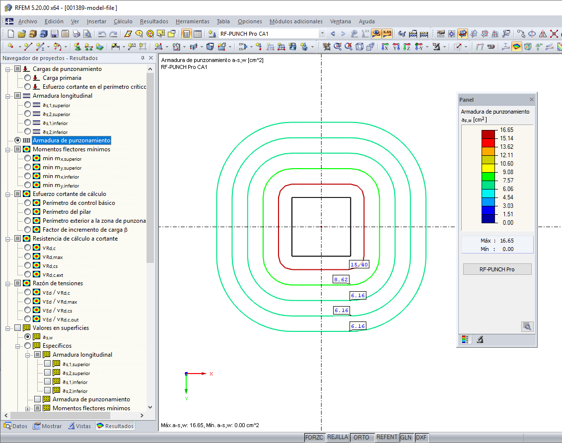 Armadura de punzonamiento