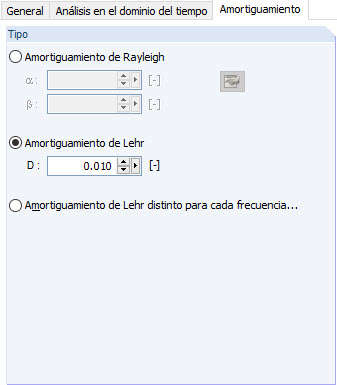 Medida de amortiguamiento en RF -DYNAM Pro - Vibraciones forzadas