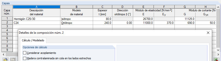 Determinación de la rigidez equivalente