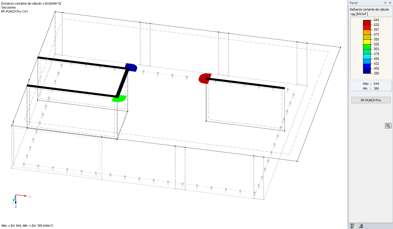 Esfuerzo cortante absorbido en el extremo y en la esquina del muro