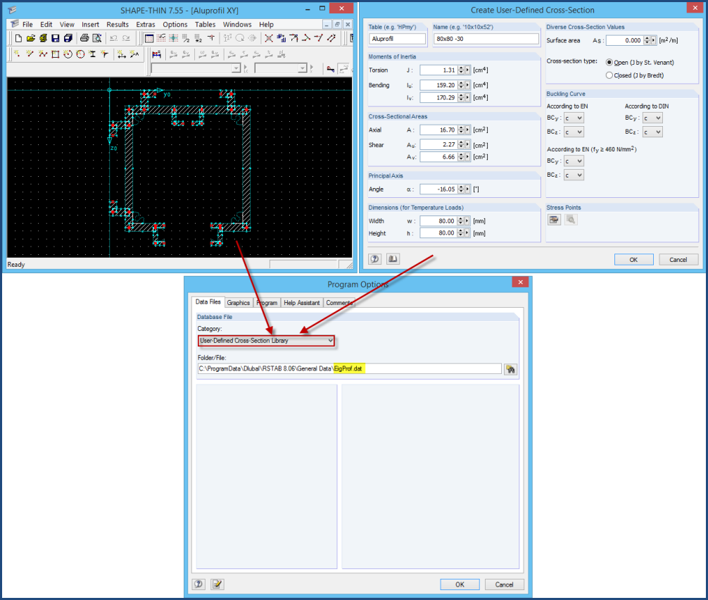 Secciones definidas por el usuario