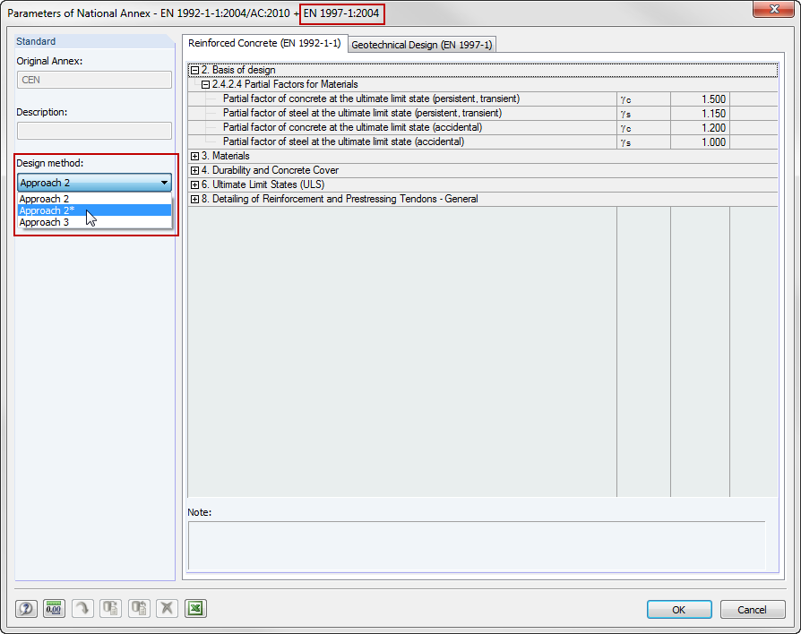 Approach 2* According to EN 1997-1 in RF-/FOUNDATION Pro