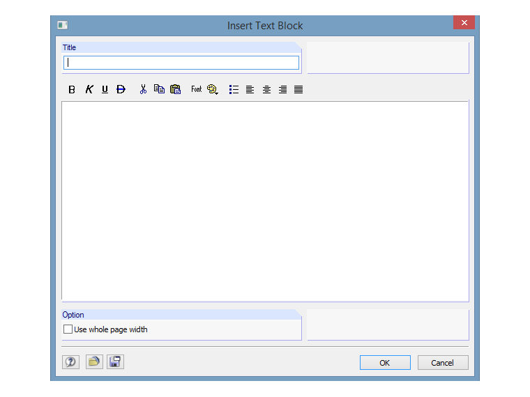 Importar bloque de texto