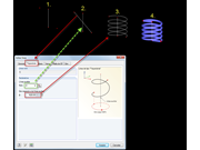 Muelle con trayectoria