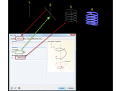 Muelle con trayectoria