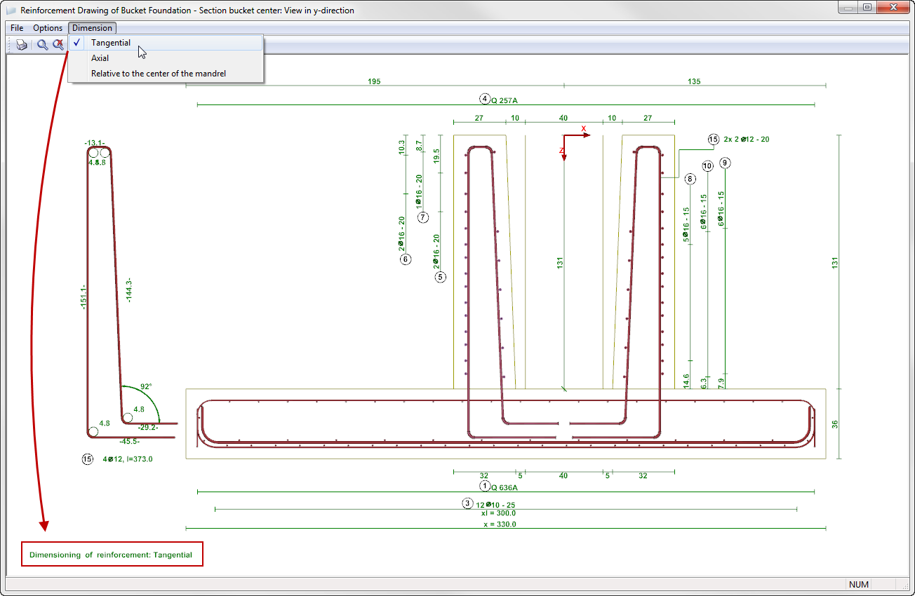 Ajuste de los planos de las armaduras