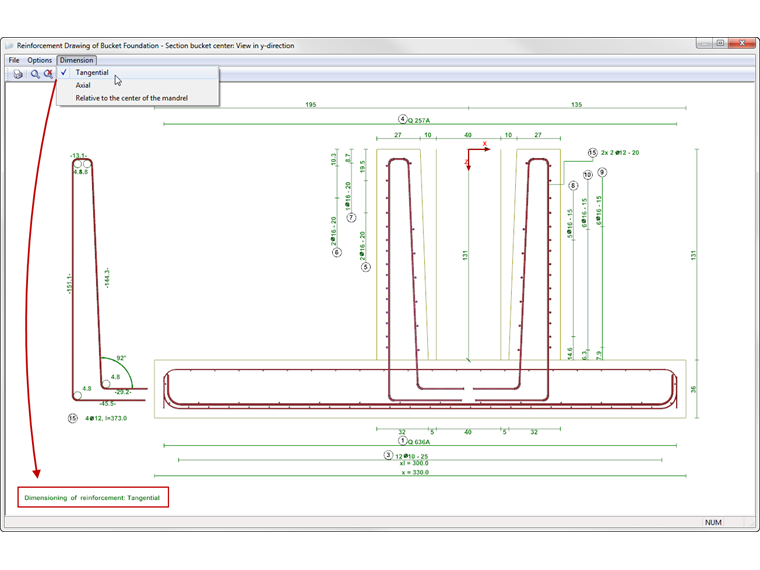 Ajuste de los planos de las armaduras