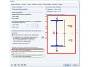 Convención de signos para la "Aplicación de la carga de cargas transversales positivas"