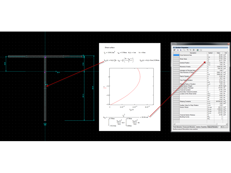 Propiedades de secciones transversales