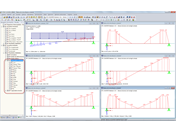 Visualización gráfica del esfuerzo cortante total/reducido y la armadura de cortante necesaria