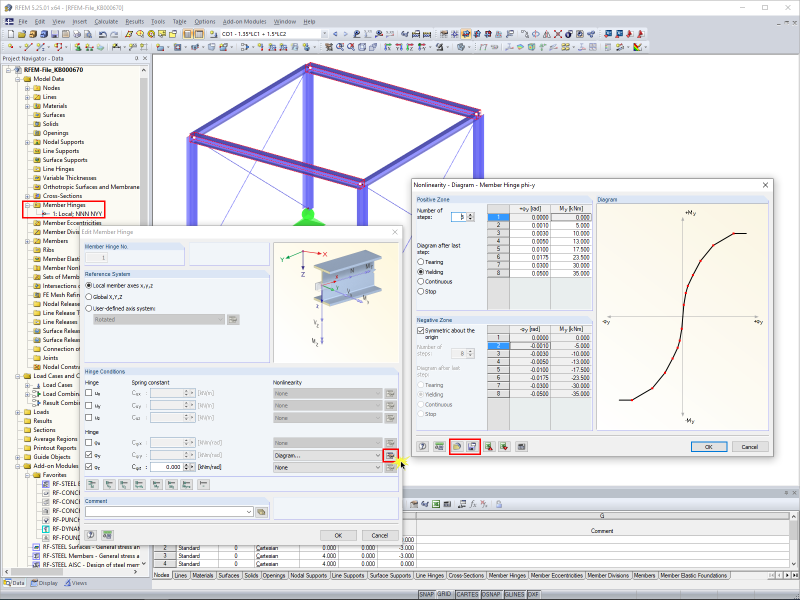 Guardar e importar diagramas para articulaciones de barras